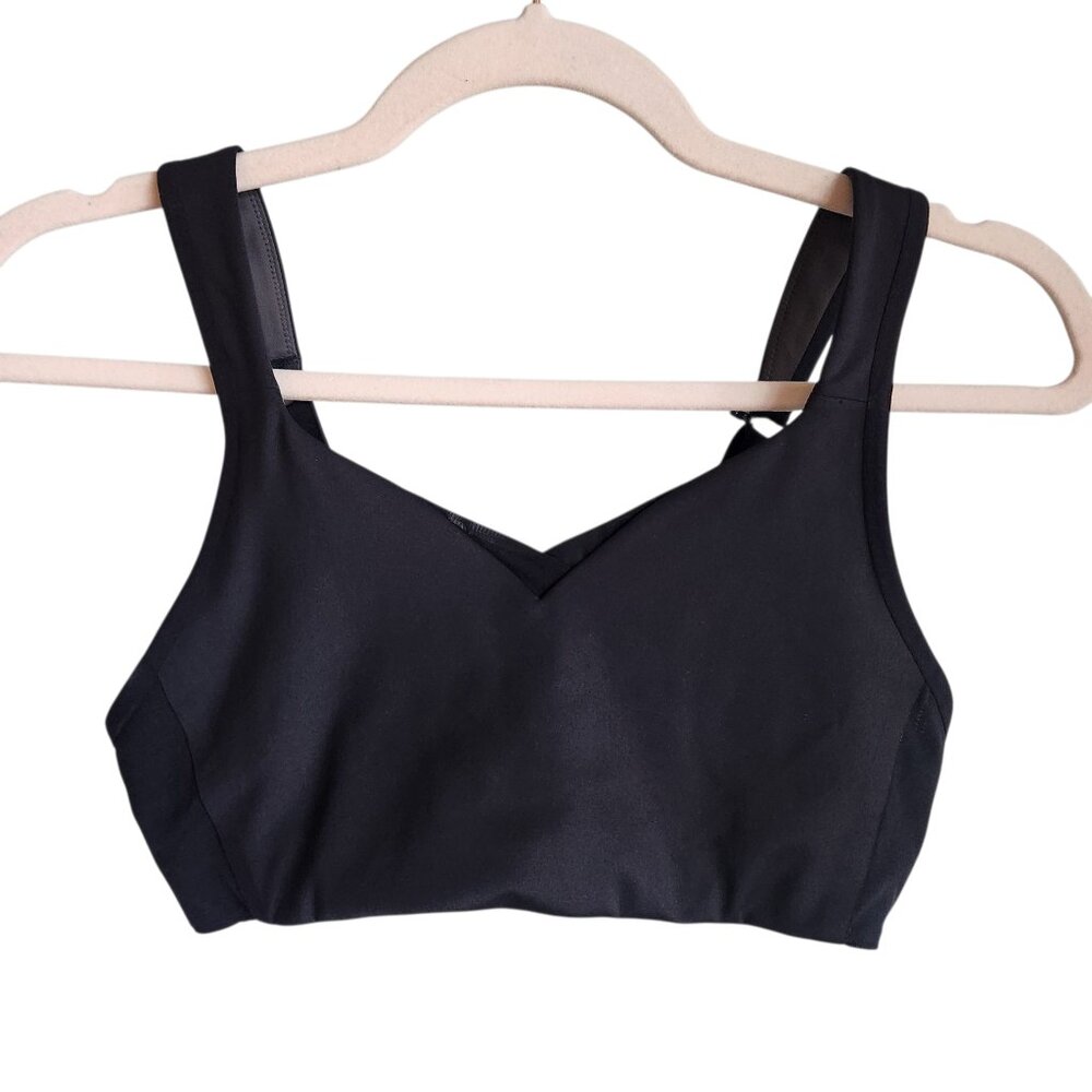 Brooks Sports Bra 32C Black Women's Drive Convertible Bra High Support Wireless